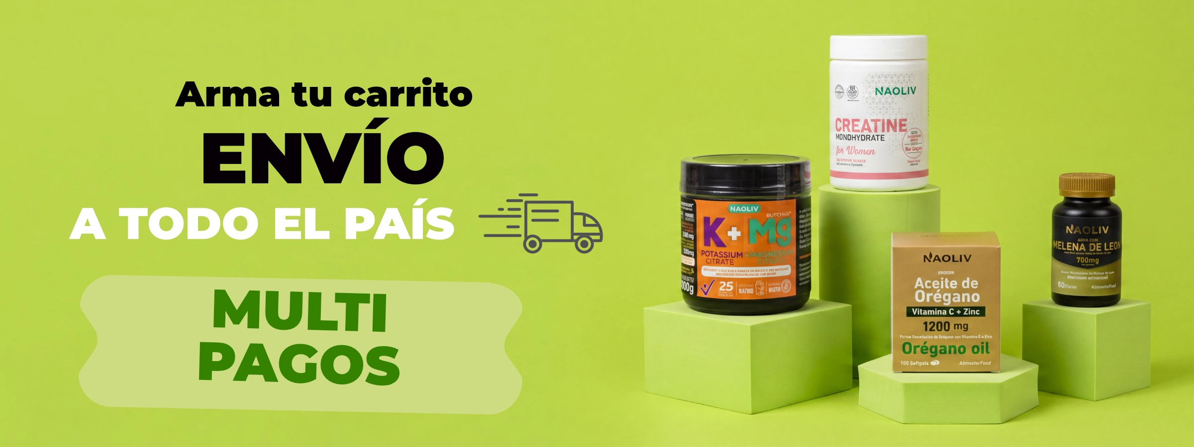 Arma tu carrito, envío a todo el país, multipagos