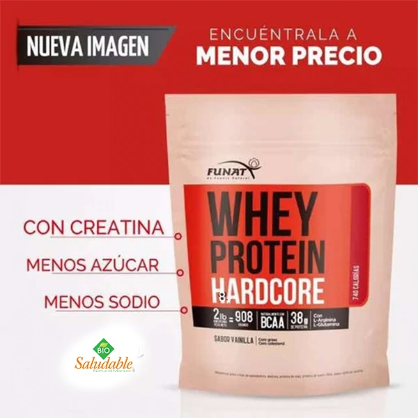 WHEY PROTEIN HARDCORE X 2 LB FUNAT - Image 2